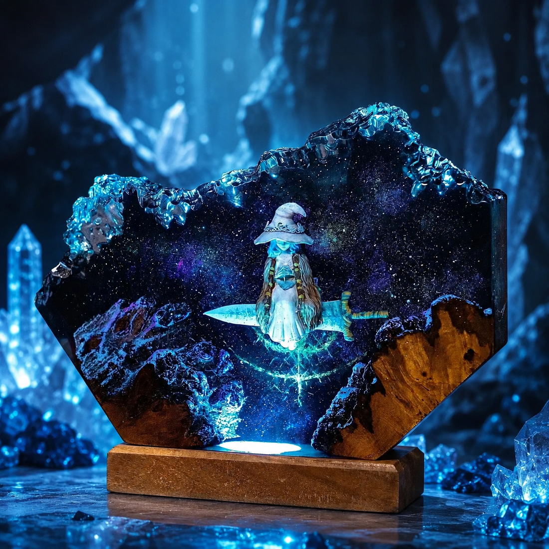 Ranni the Witch Resin Lamp: Elden Ring Gaming Desk Decor